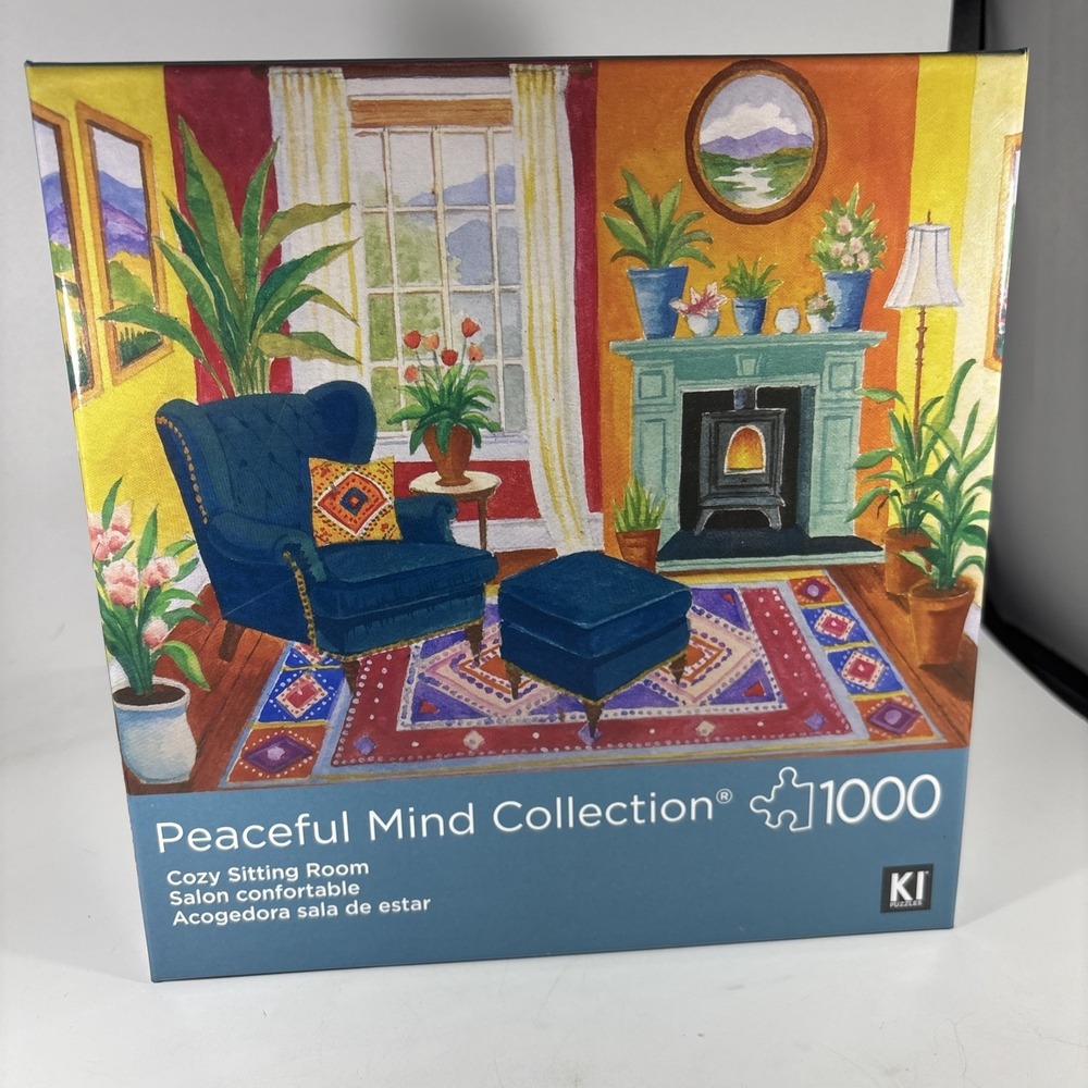 KI Puzzle 1000 Pieces Peaceful Mind Collection Jigsaw Puzzle Cozy Sitting Room